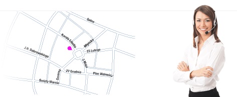 mapka dojazdu do biura podatkowego Poznań